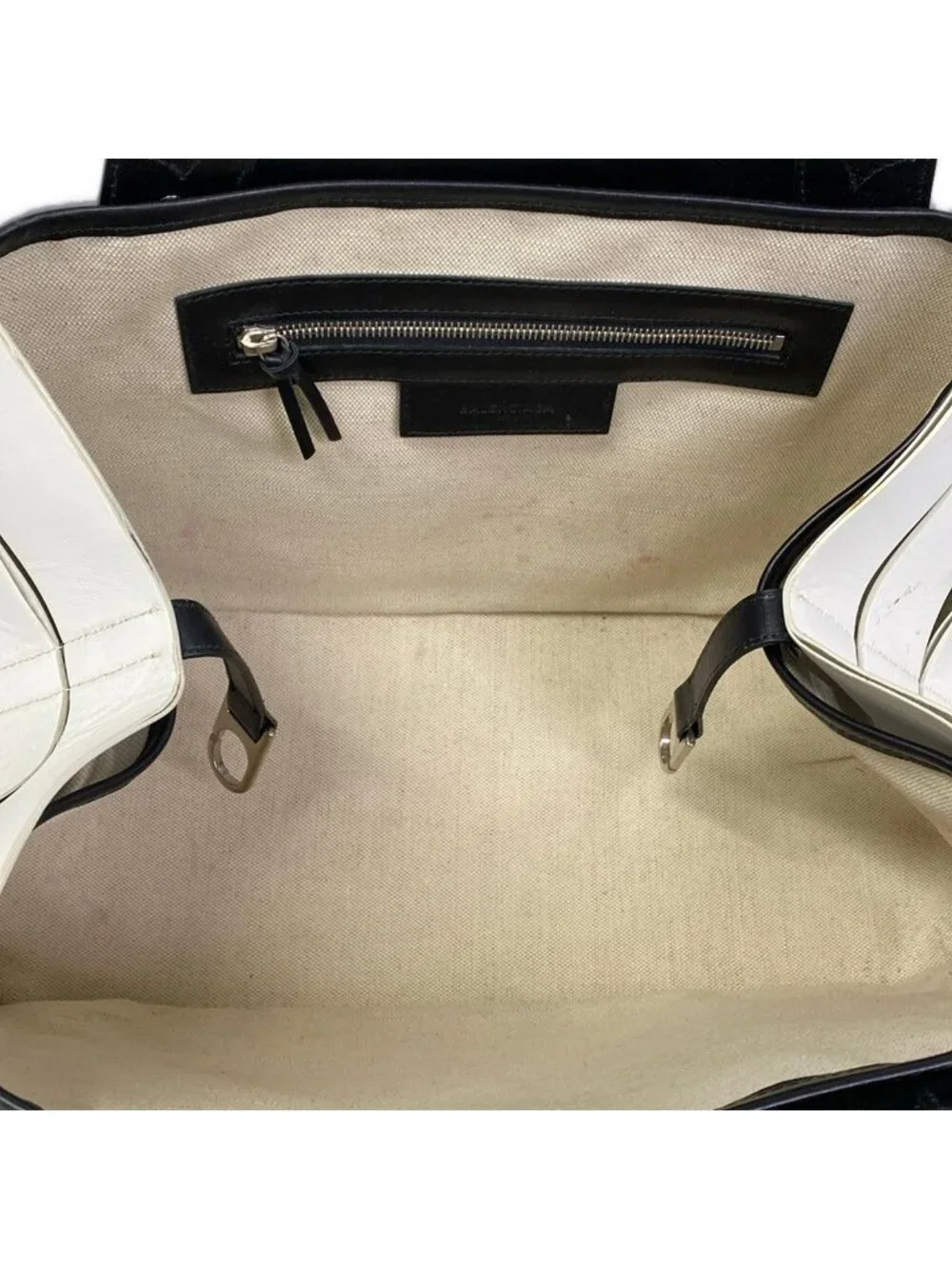 Balenciaga Tote Bag Marine Black Leather